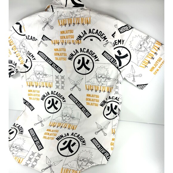 Vintage Naruto Shippuden Collection Button Shirt Mens Medium All Over Print - Picture 6 of 9